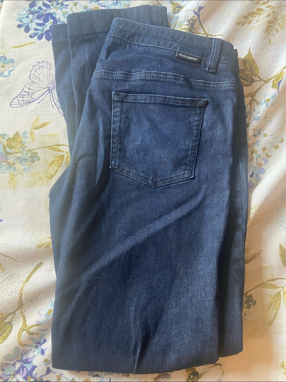 Dolce & Gabbana Men’s Navy Slim-Straight Jeans